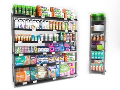 現代超市果蔬貨架 設計理念與實用模型